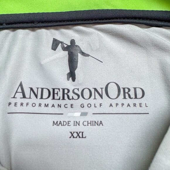 Anderson Ord Jacket Mens 2XL Gray 1/4 Zip Golf Cramer Mountain Club NC NWT - Picture 10 of 15